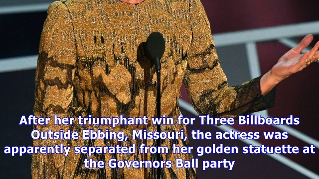 Someone stole frances mcdormand's 'best actress' oscar... and then boasted about it on facebook