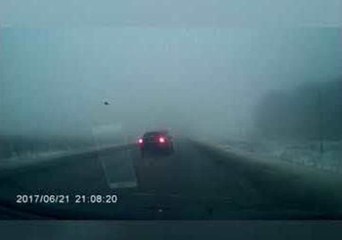 Reckless Driver Falls Victim to Icy Conditions