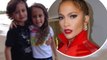 'Coconuts on the beach': Jennifer Lopez shares cute throwback photos of little twins Max and Emme after their 10th birthday.