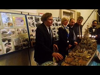 Maquette robotisée du navire Richelieu au tribunal de Mâcon