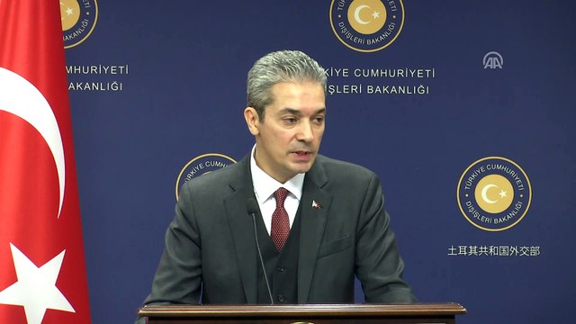 Dışişleri Bakanlığı Sözcüsü Aksoy: 'Hollanda Temsilciler Meclisi'nin aldığı karar bizim için 'yok' hükmündedir' - ANKARA