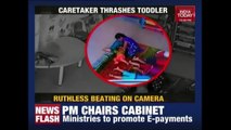Toddler Thrashed By Caretaker At Daycare  Caught On Camera