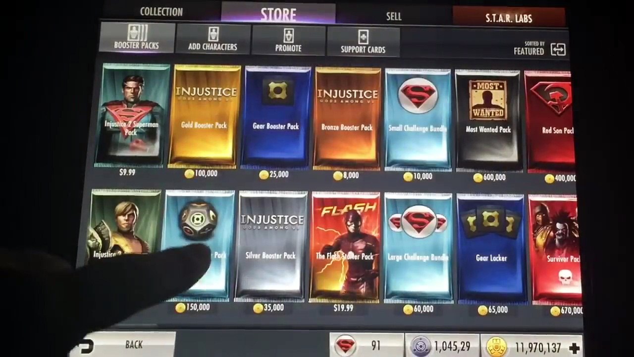 Challenge Booster Pack Updated & Opening 2.10 Injustice Gods Among Us (IOS & Android)