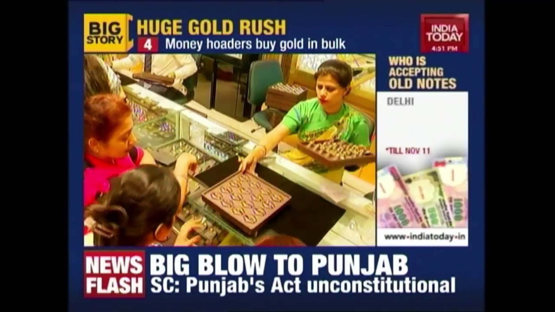 Money hoaders Buy Gold In Bulk After Note Ban