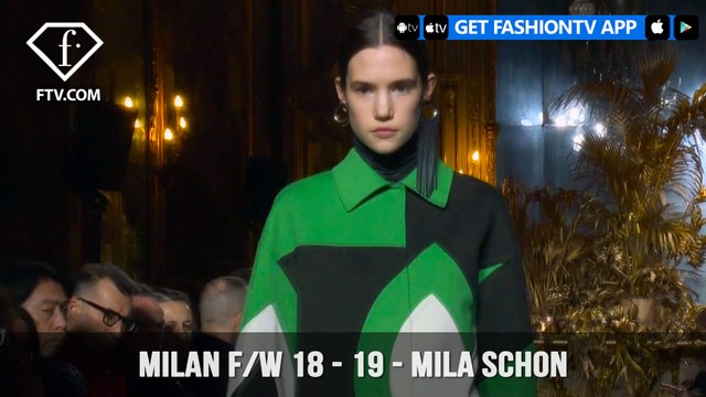 Milan Fashion Week Fall/Winter 18-19 - Mila Schon | FashionTV | FTV