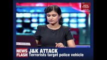 Terrorists Open Fire On  Police Van In Handwara,J&K