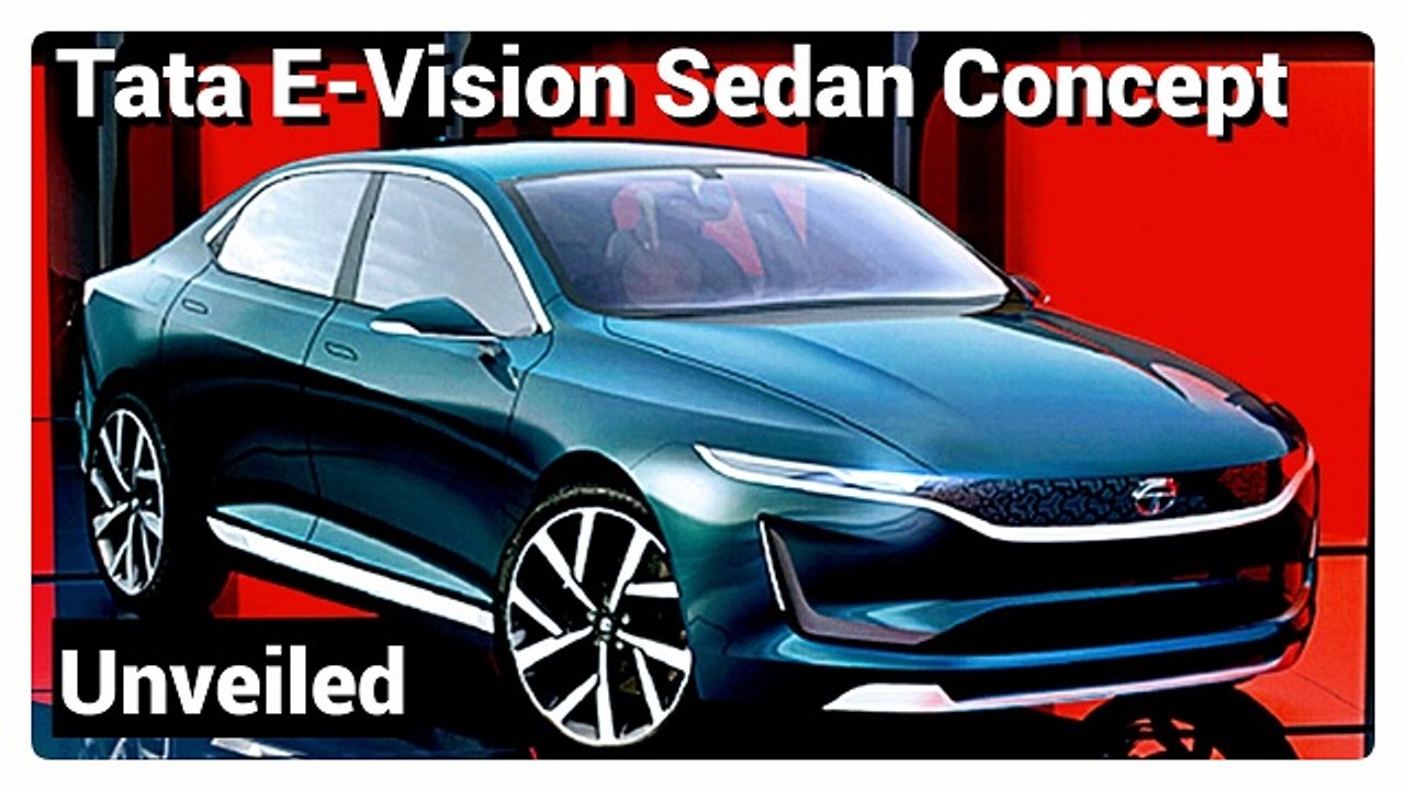 Tata Unveils Premium All Electric E-Vision Sedan Concept At Geneva Motor Show 2018