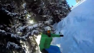 Une journée au ski – Snowboard ski freeride – Entre forêts soleil et poudreuse – 1ère descente ? Vlog