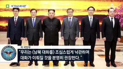 美 “조심스럽게 낙관”…日 “北 미소에 속지말라”