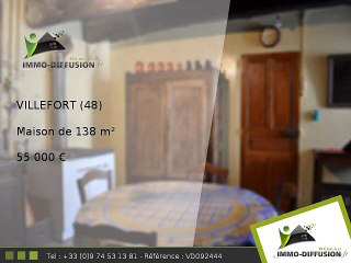 Maison A vendre Villefort 138m2