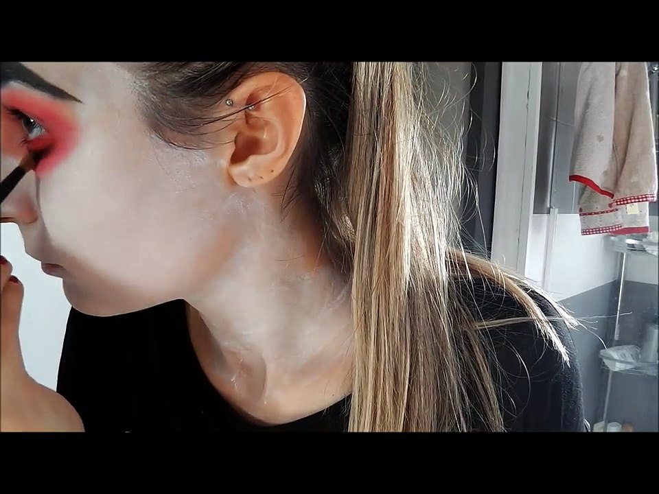 Tuto n°15: Maquillage facile Halloween / Makeup easy double face