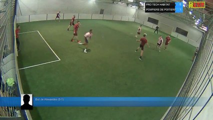 But de Alexandre (5-1) -  PRO TECH HABITAT Vs POMPIERS DE POITIERS - 05/03/18 20:00 - LIGUE 1