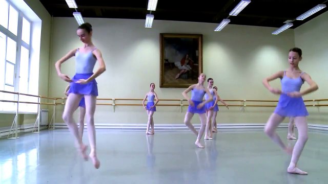 Vaganova Ballet Academy. Jumps, Classical Dance Exam. Girls, 4th class. new