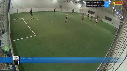 But de Julien (11-1) -  PRO TECH HABITAT Vs POMPIERS DE POITIERS - 05/03/18 20:00 - LIGUE 1
