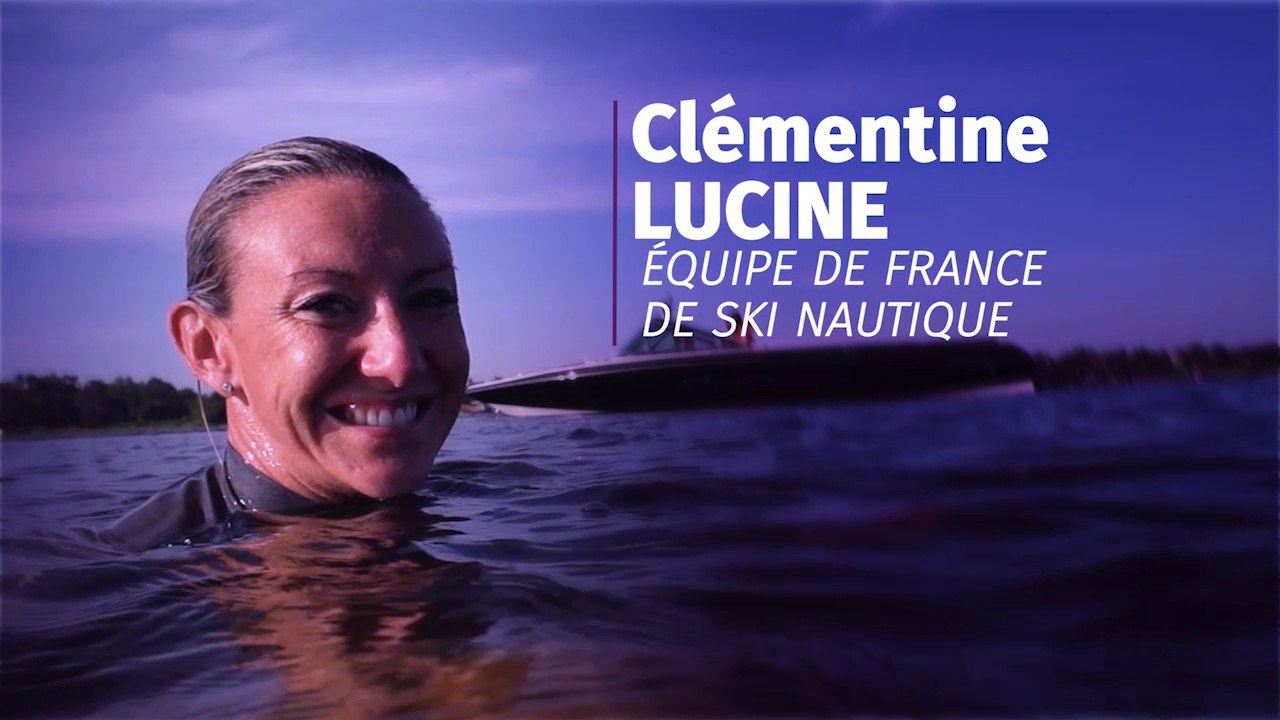 Clémentine Lucine, membre de l’équipe de France de ski nautique