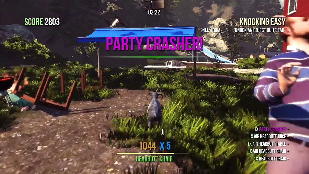 Goat Simulator XBOX 360 Demo Gameplay.