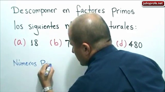 DESCOMPOSICIÓN DE NÚMEROS EN FACTORES PRIMOS - Video 1