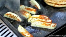 London Street Food from Greece. Halloumi Cheese and Chicken Tasted in Brick Lane
