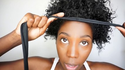 High Puff On Natural Hair - NO PAIN, NO ELASTIC!