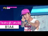 [HOT] B1A4 - You are a girl, I am a boy, 비원에이포 - 유아어걸, 아이엠어보이, Show Music core 20150905