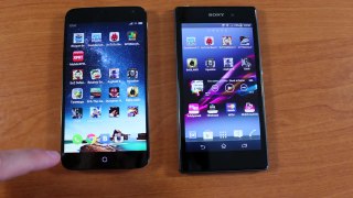 Meizu MX3 vs Sony Xperia Z1 Сравнение