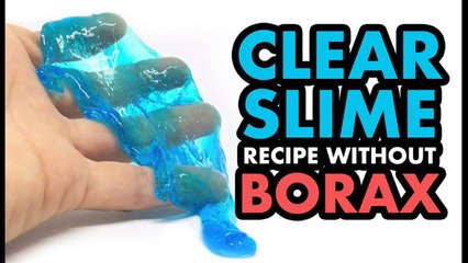 Clear Slime Recipe Without Borax - Saline Solution Eye Drop Slime