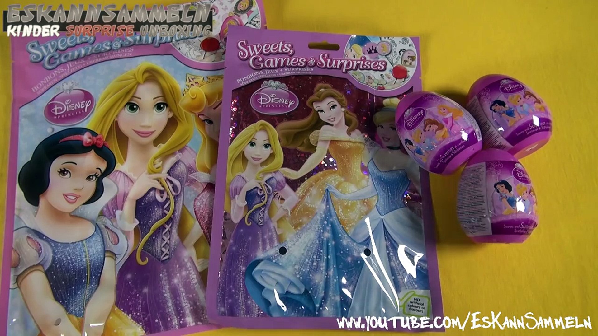 DISNEY PRINCESS Sweets and Surprises (Party Toy Bag & Eggs) - video  Dailymotion
