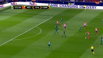 Saul Goal - Atletico Madrid 1-0 Lokomotiv Moscow - 08.03.2018
