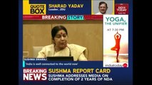Sushma Swaraj Press Conference On Two Years Of NDA Government