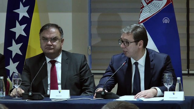 Bosna Hersek-Hırvatistan-Sırbistan Zirvesi - Sırbistan Cumhurbaşkanı Vucic - MOSTAR