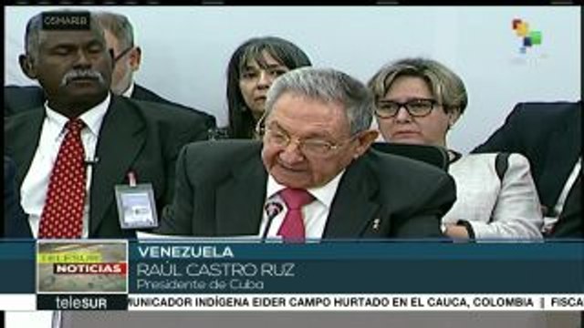 Raúl Castro exige el cese de la agresión económica contra Venezuela
