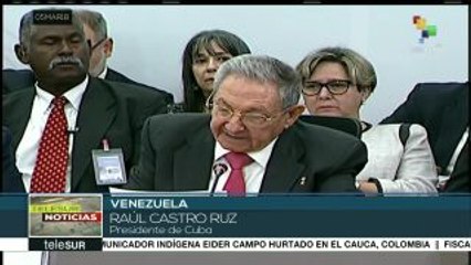 Raúl Castro exige el cese de la agresión económica contra Venezuela