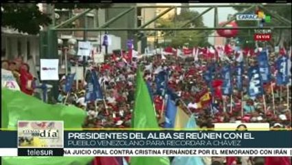 Presidentes del ALBA participan en homenaje a Hugo Chávez en Caracas