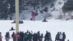 Watch dramatic footage of five-year-old dangling from chairlift