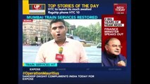 Mumbaikars Stranded After Rain Hits Mumbai Train Services