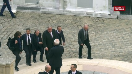 Arrivée de Nicolas Sarkozy au Sénat