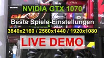 [DEUTSCH] GTX 1070 - Beste Spiele Einstellungen (4K, 1440p, 1080p) - Live Demo