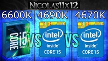 Intel i5-6600K vs i5-4690K vs i5-4670K