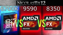 Intel i7-6700K vs AMD FX-9590 vs FX-8350