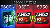 Intel i5-6600K vs AMD FX-9590 vs FX-8350