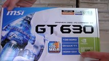[DEUTSCH] MSI N630GT-MD1GD3 / MSI NVIDIA GeForce GT 630 1GB DDR3 Grafikkarte Testbericht