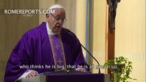 Pope Francis at Santa Marta: God with us is like father that knows his son must still grow