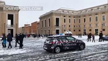 Vatican: Heavy snow covers St. Peter's Square