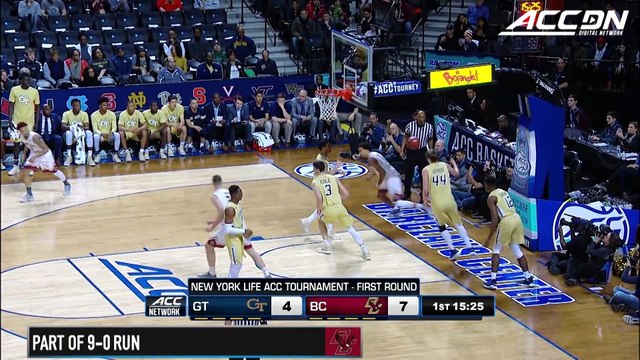Georgia Tech vs. Boston College ACC Basketball Tournament Highlights (2018)