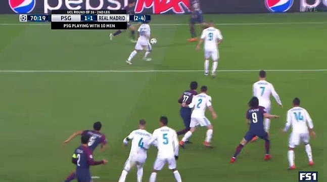 Edinson Cavani Goal HD - Paris SG	1-1	Real Madrid 06.03.2018