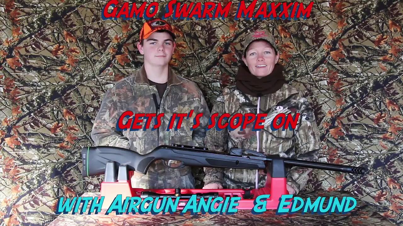 The Gamo Swarm Maxxim Gets It's Scope On with Airgun Angie & Edmund!