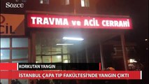 İstanbul Çapa Tıp Fakültesi Acil Servisi’nde yangın paniği