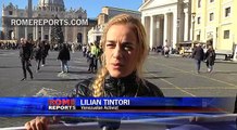 Venezuelan protest brought to the Vatican asking for the release of Leopoldo López