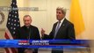John Kerry and Cardinal Pietro Parolin address global issues surrounding refugees and migrants