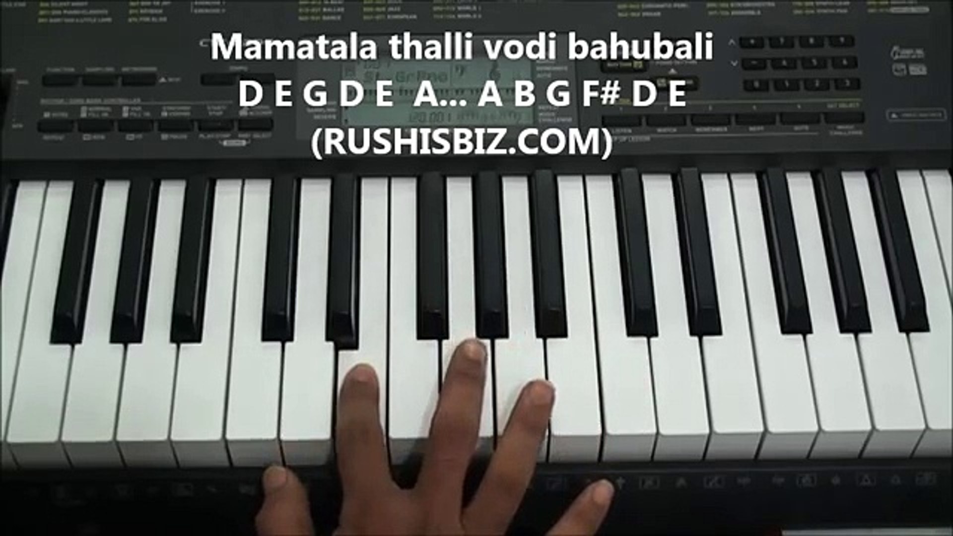 Bahubali Theme Music Piano Notes VIDEO TUTORIALS V deo Dailymotion